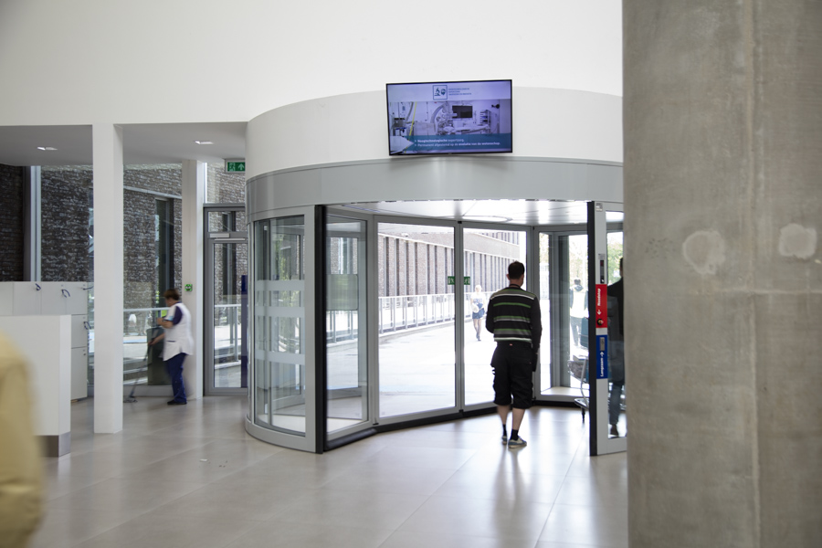 signage entrance hospital